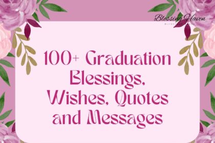 Graduation blessings