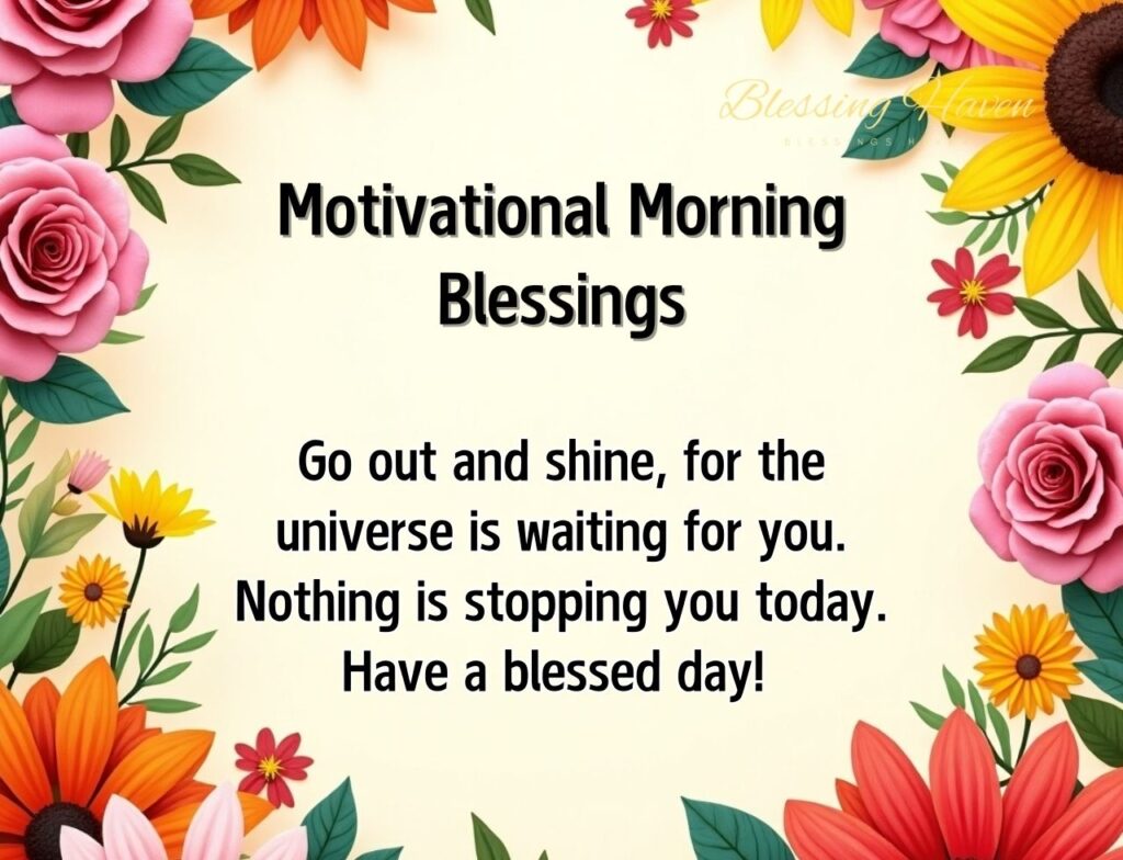 Motivational Morning Blessings