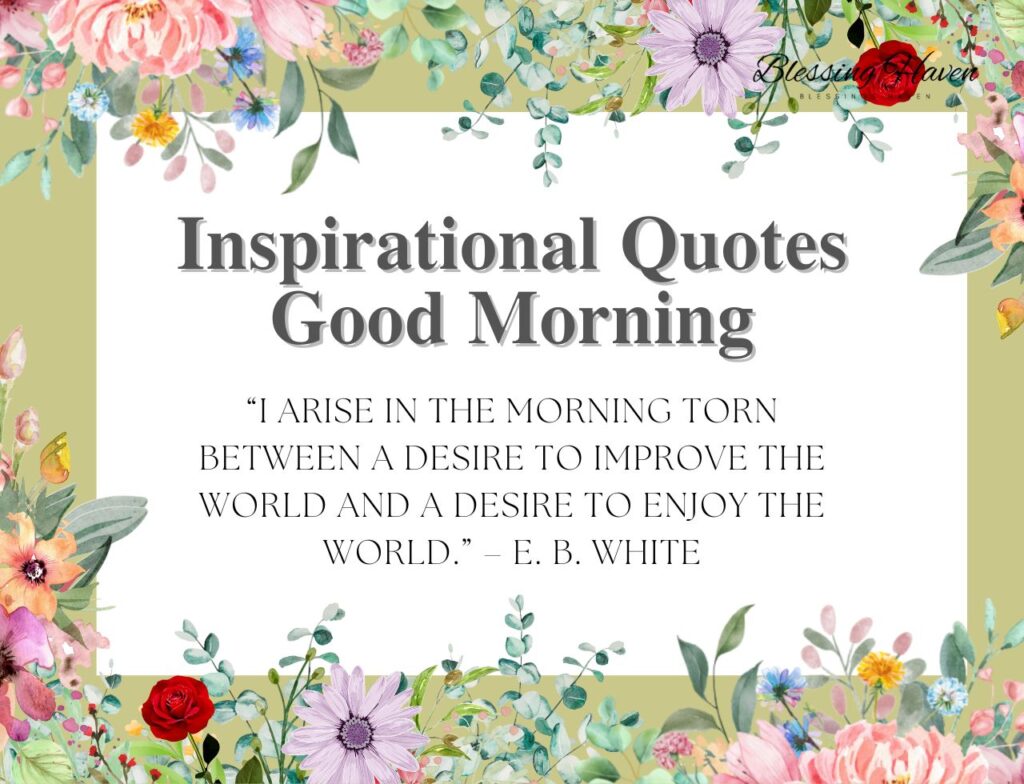 Inspirational Quotes Good Morning