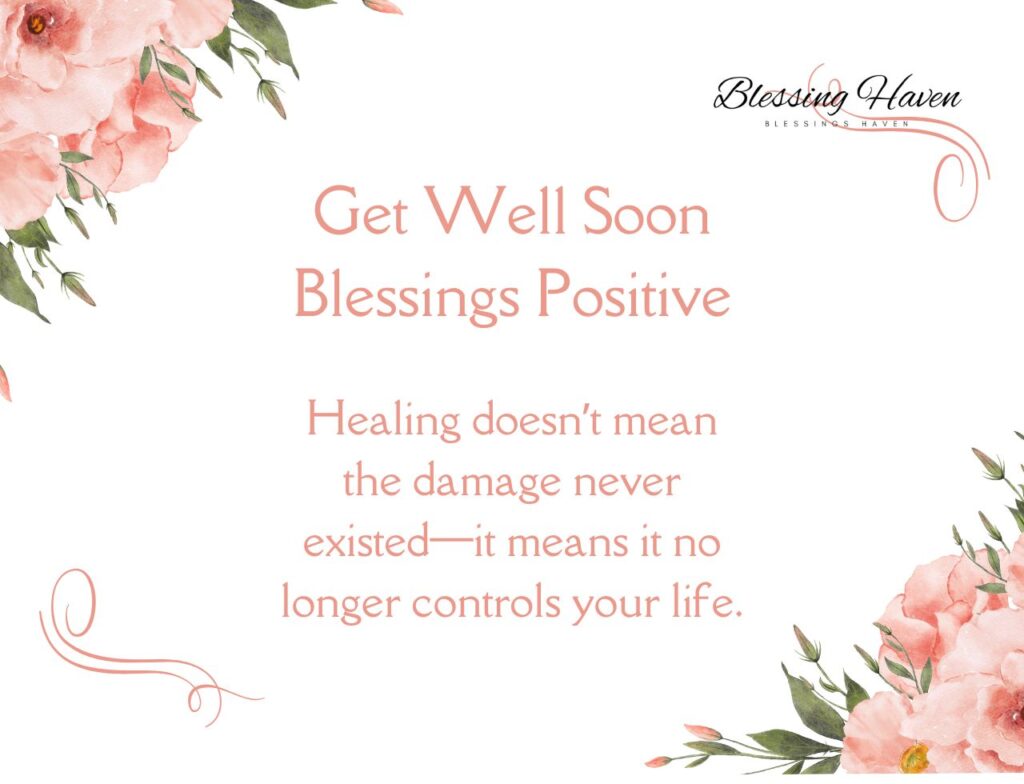 Get Well Soon Blessings Positive