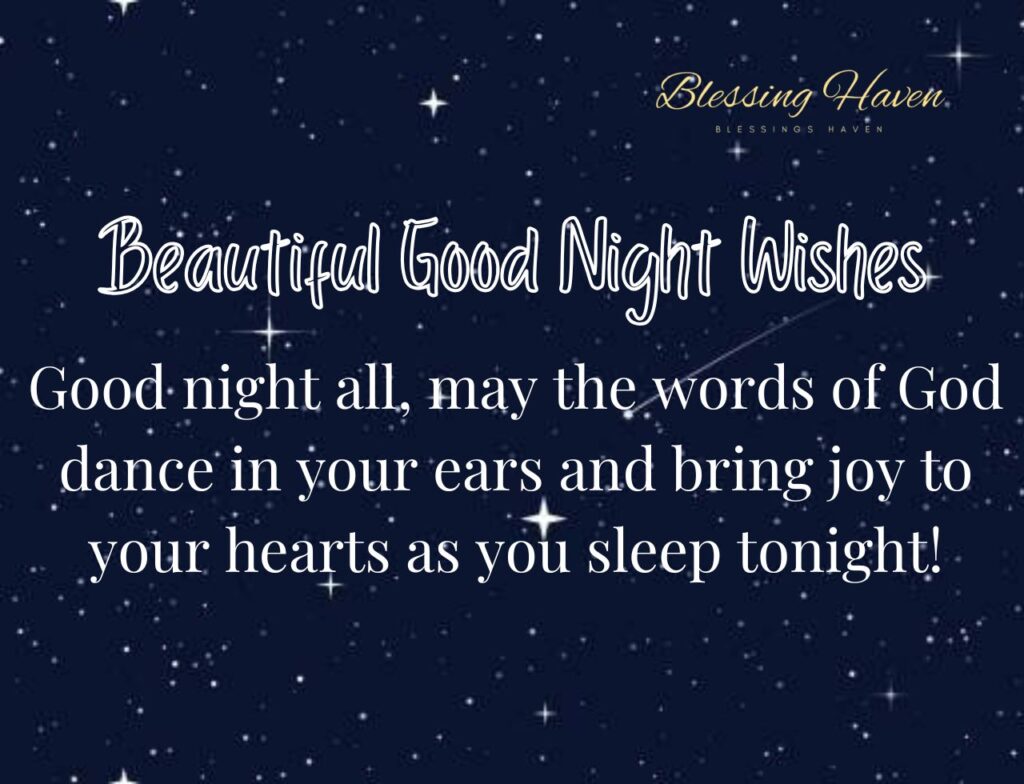 Beautiful Good Night Wishes