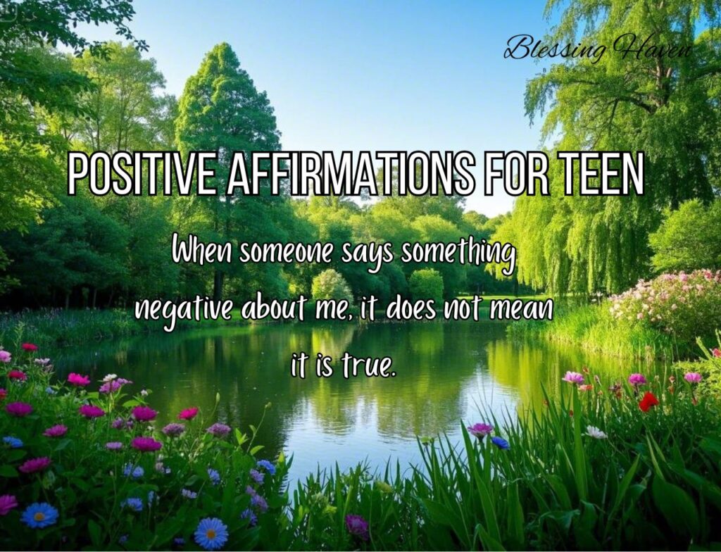 Positive Affirmations For Teen 