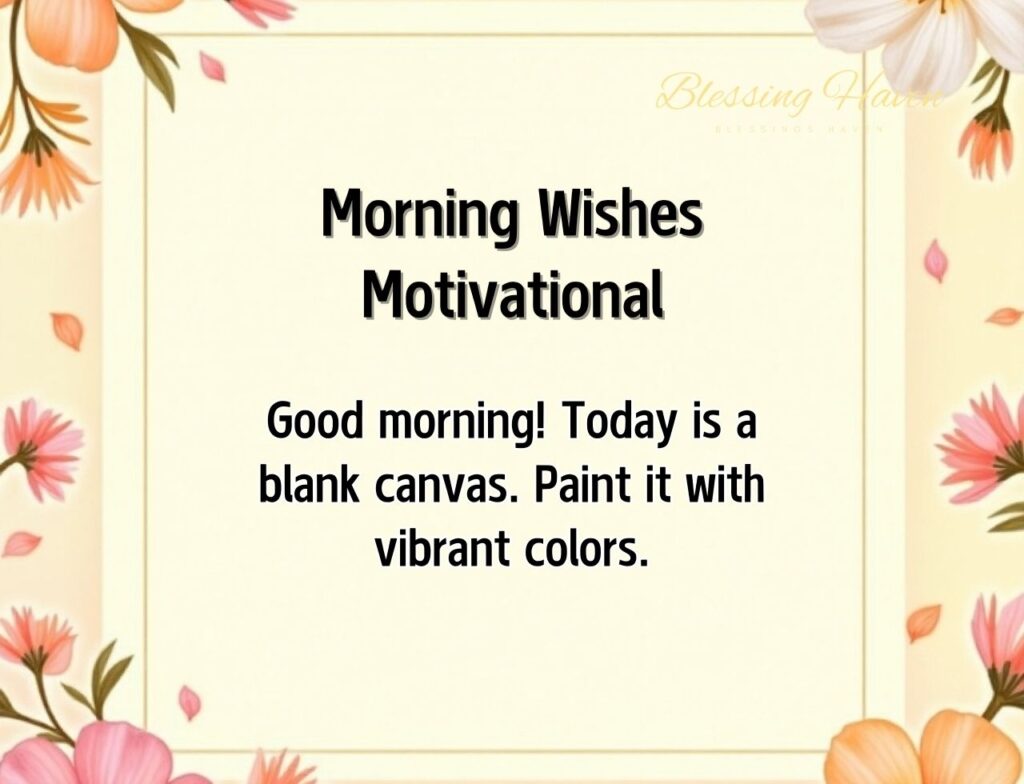 Morning Wishes Motivational