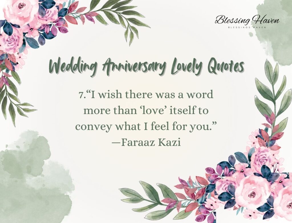 Wedding Anniversary Lovely Quotes