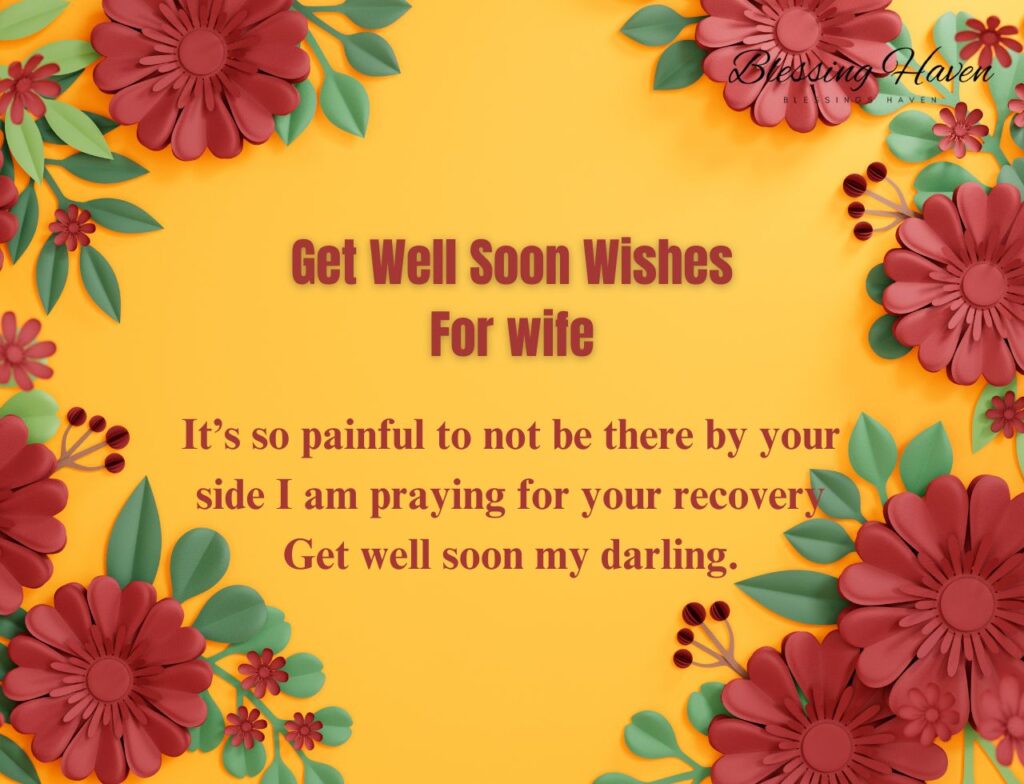 Get Well Soon Wishes For wife