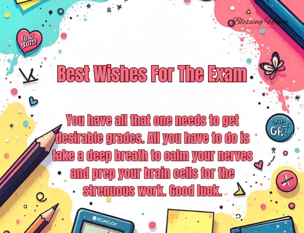 Best Wishes For The Exam