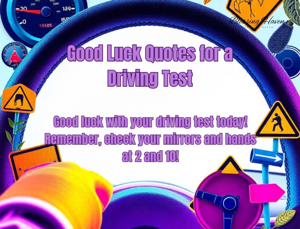 Good Luck Quotes for a Driving Test