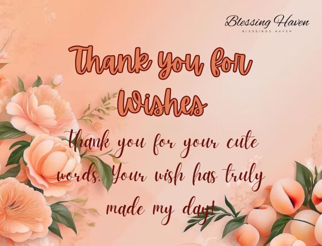 Thank you for Wishes