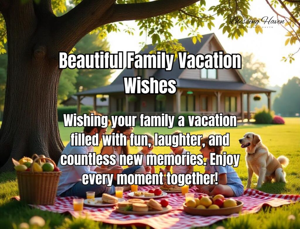 Beautiful Family Vacation Wishes