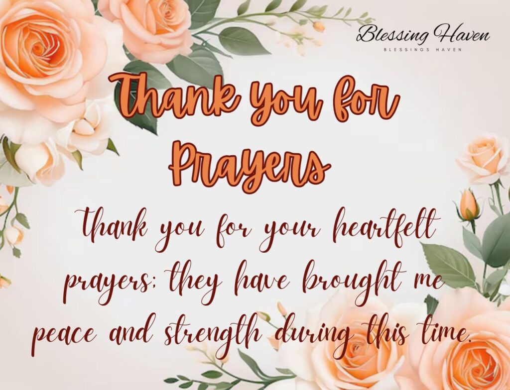 Thank you for Prayers 