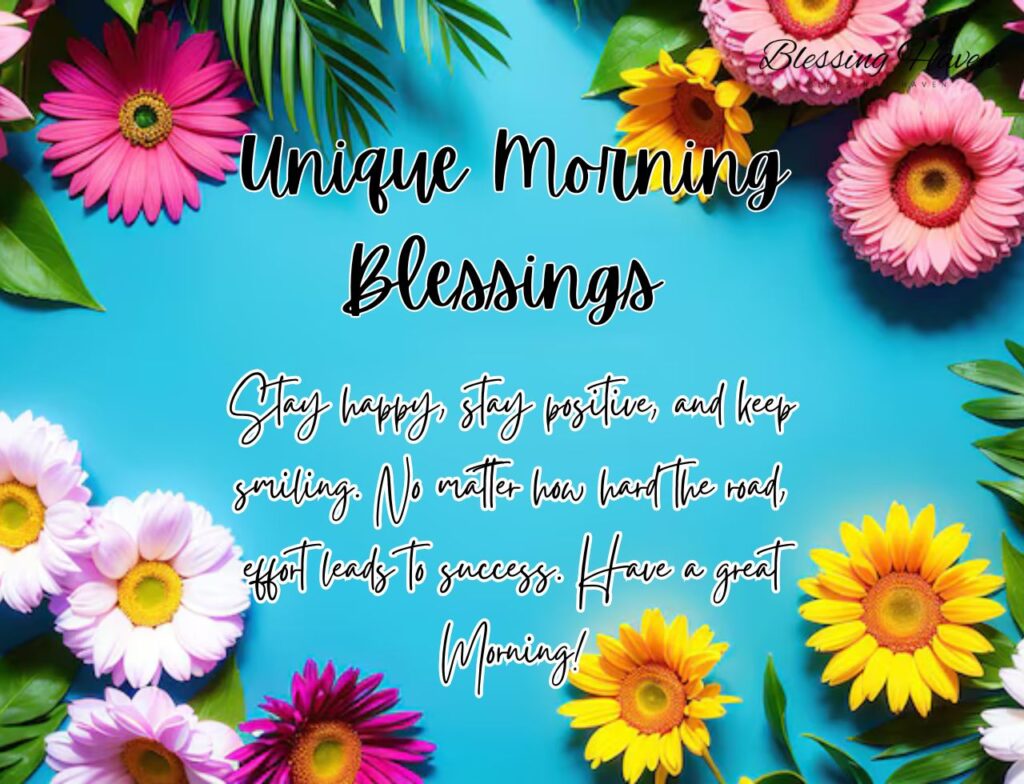 Unique Morning Blessings 