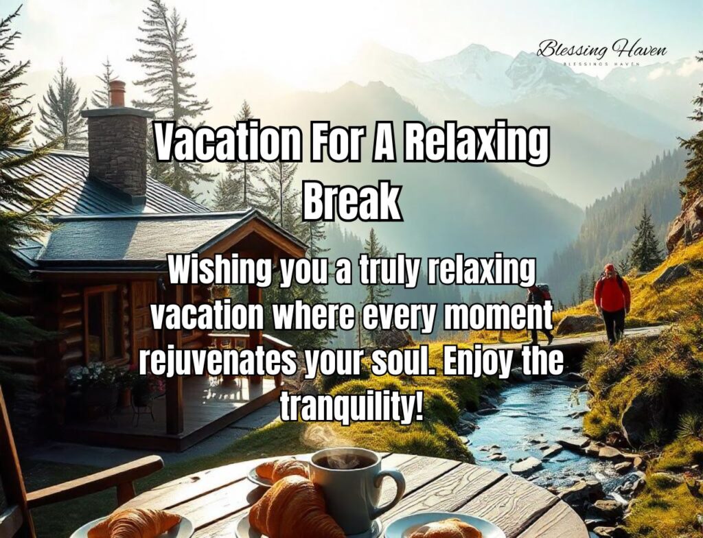 Vacation For A Relaxing Break