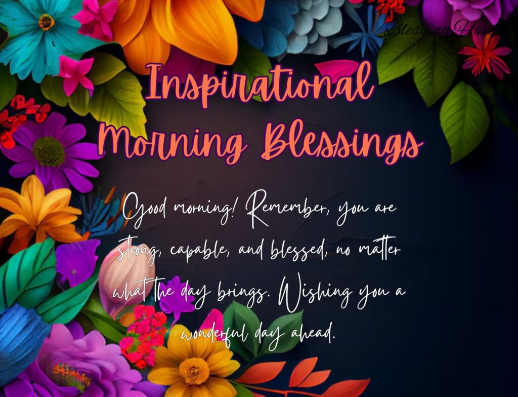 Inspirational Morning Blessings