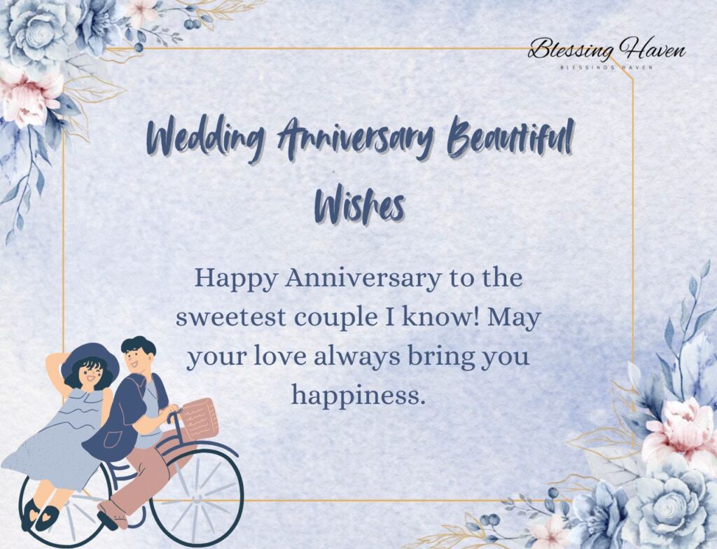 Wedding Anniversary Beautiful Wishes