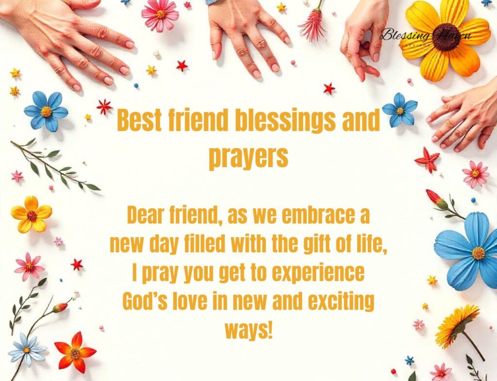 Best friend blessings and prayers