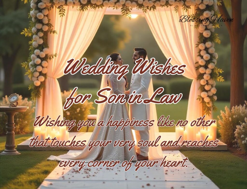 Wedding Wishes for Son in Law