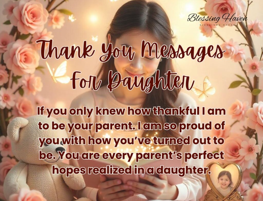 Thank You Messages For Daughter