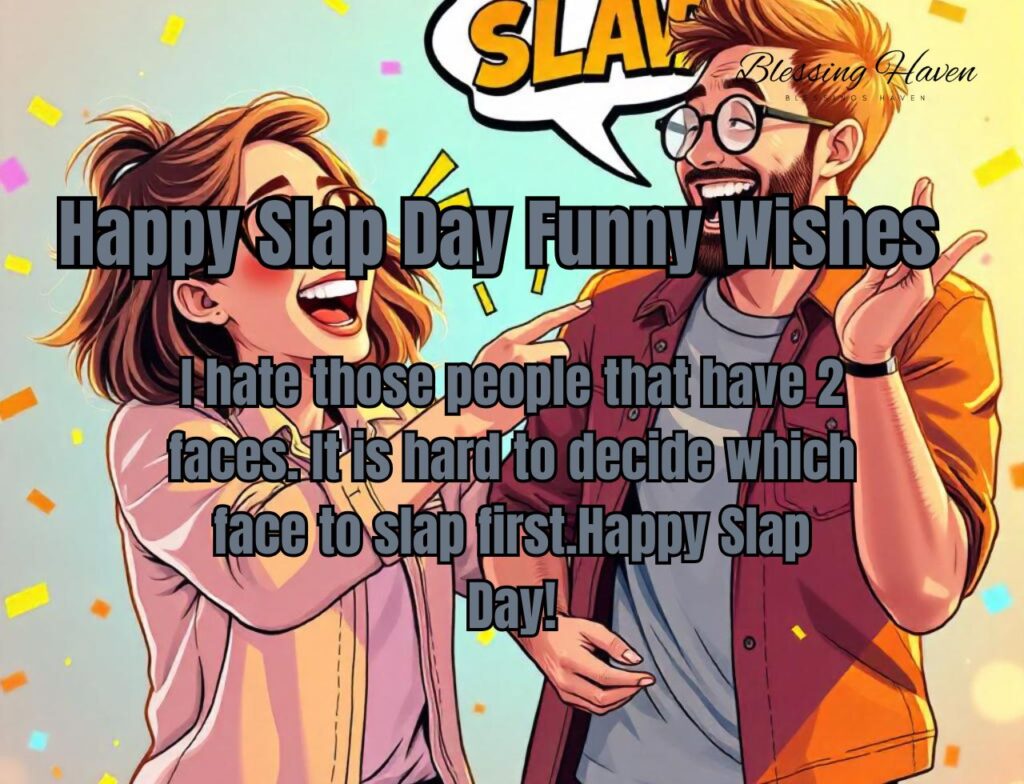 Happy Slap Day Funny Wishes