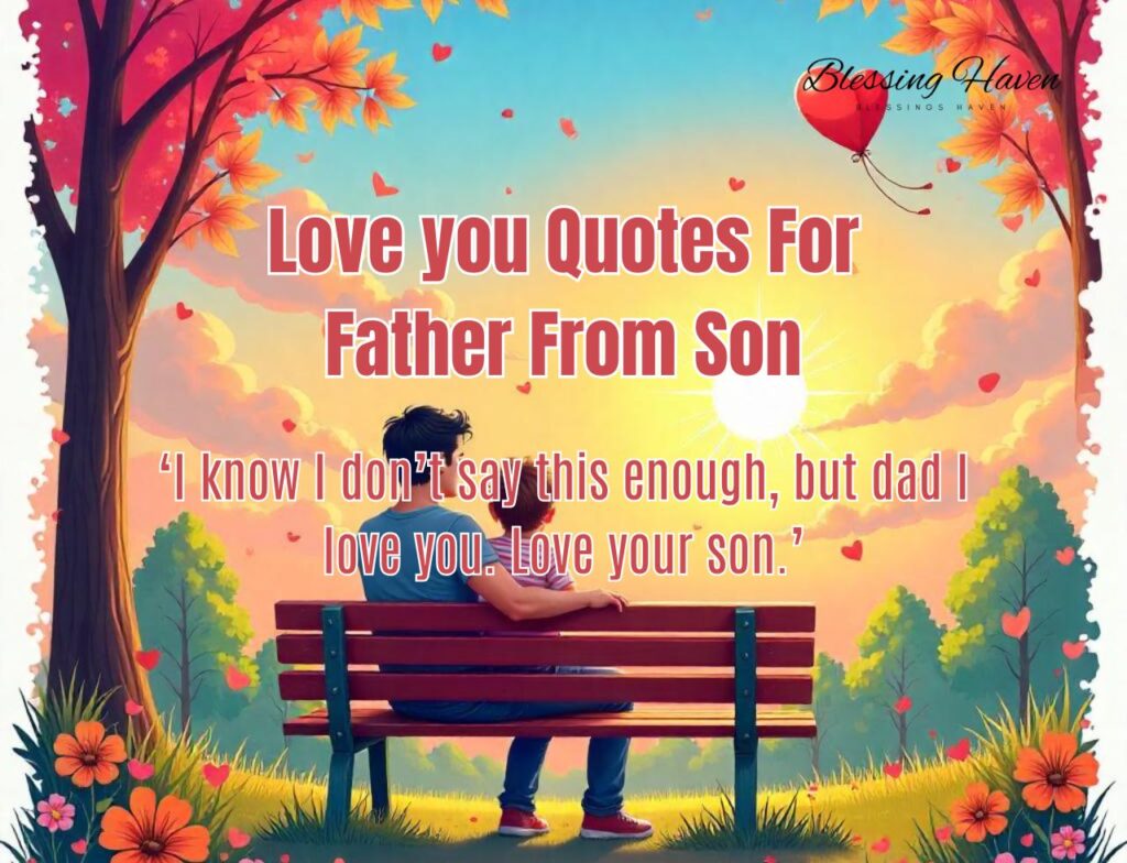 Love you Quotes For Father From Son