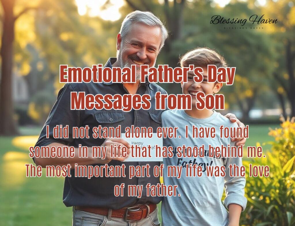 Emotional Father’s Day Messages from Son