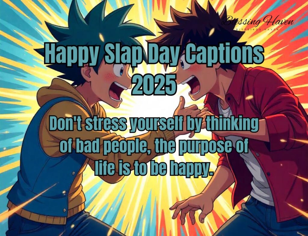 Happy Slap Day Captions 2025