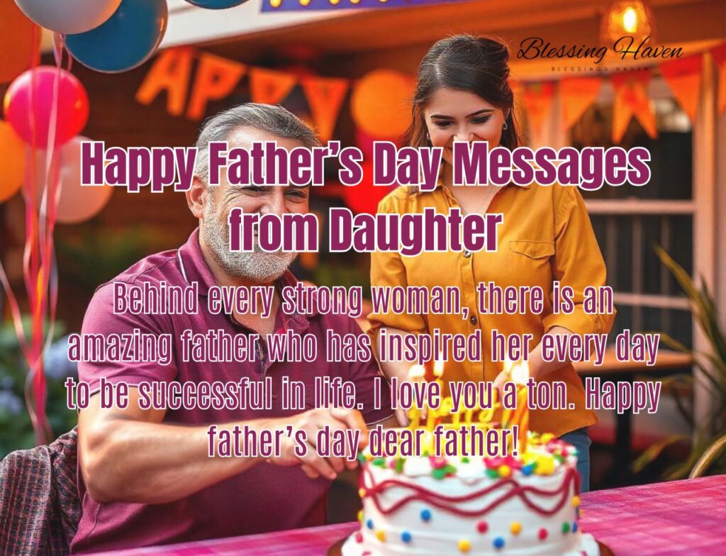 Happy Father’s Day Messages from Daughter