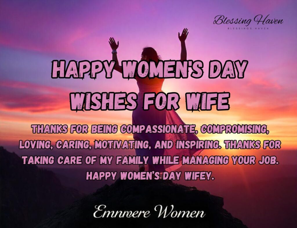 Happy Women's Day Wishes for Wife