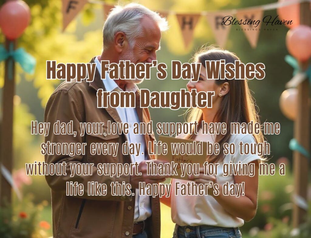 Happy Father’s Day Wishes from Daughter