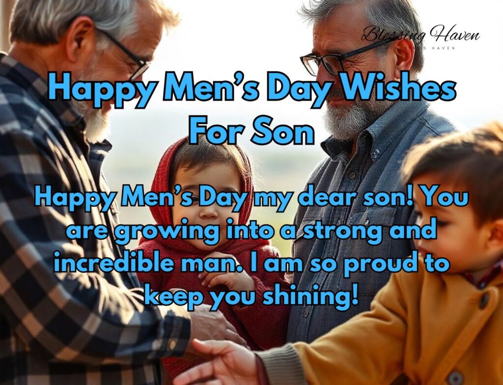 Happy Men’s Day Wishes For Son