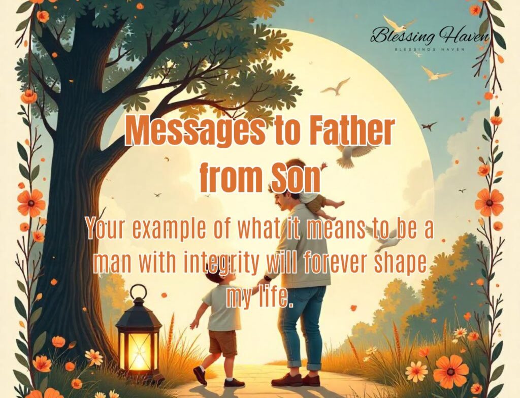 Messages to Father from Son