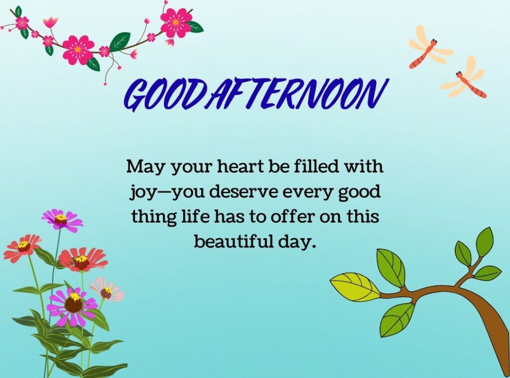 Good Afternoon Blessings for a great day