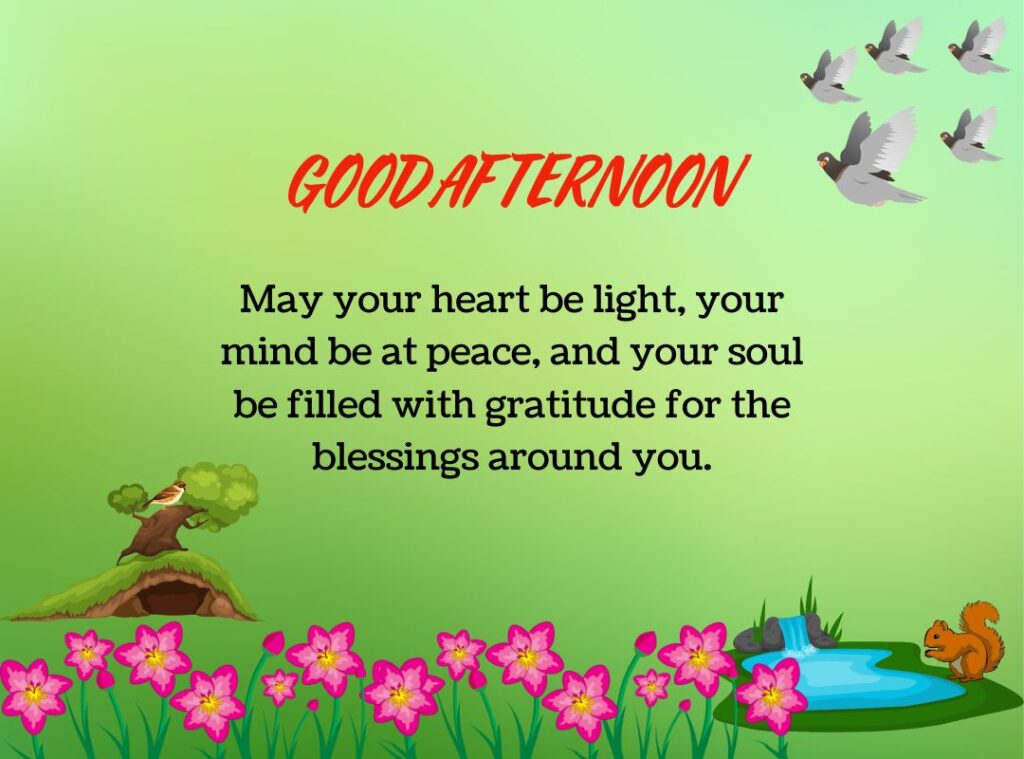 Good Afternoon Blessings and Prayers