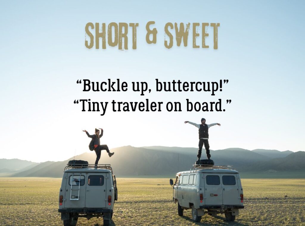 Short & Sweet Baby Travel Captions