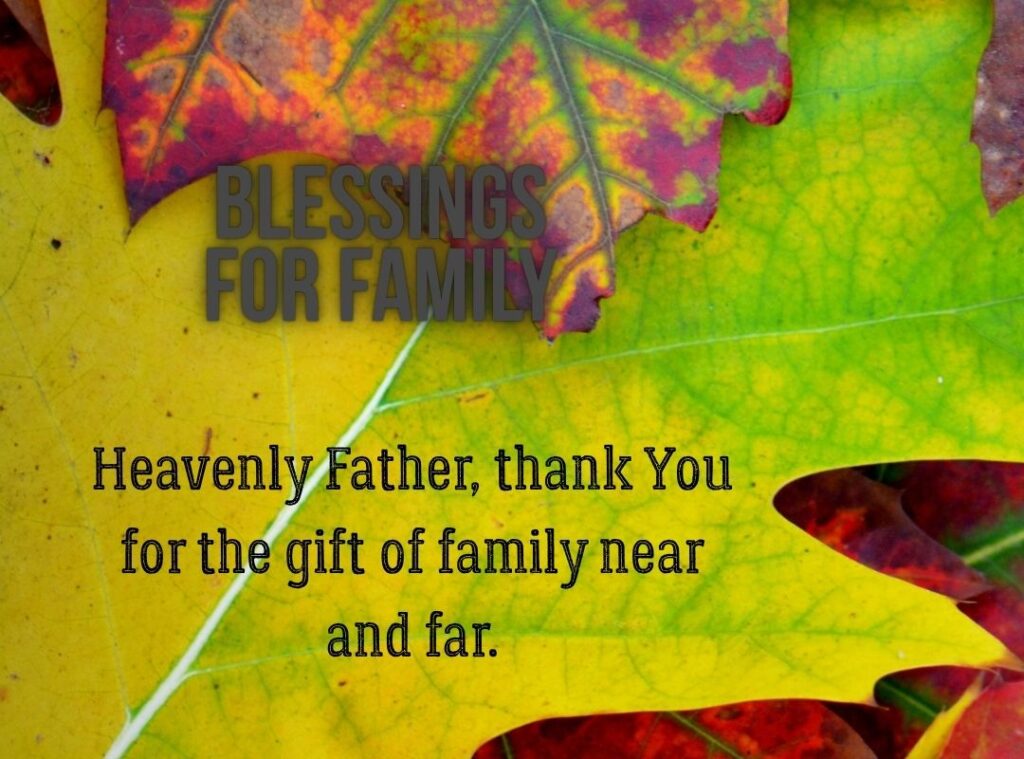 Thanksgiving Blessings for Family