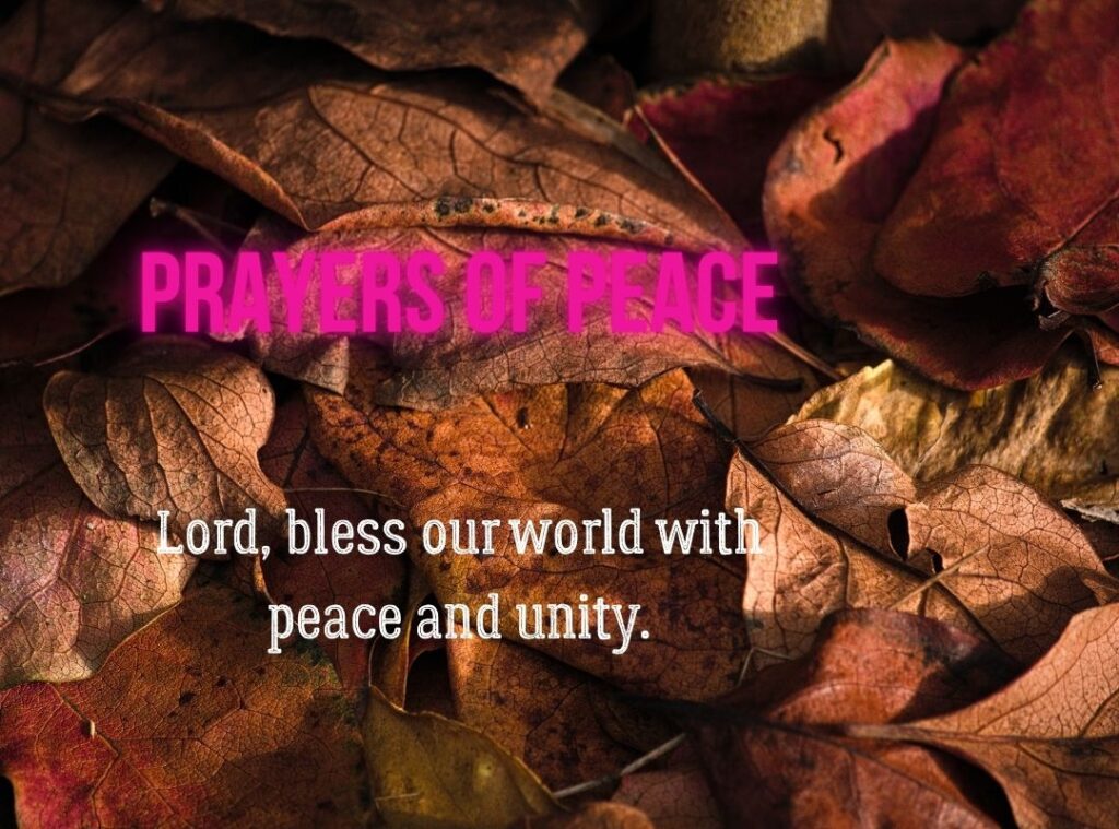 Thanksgiving Prayers of Peace