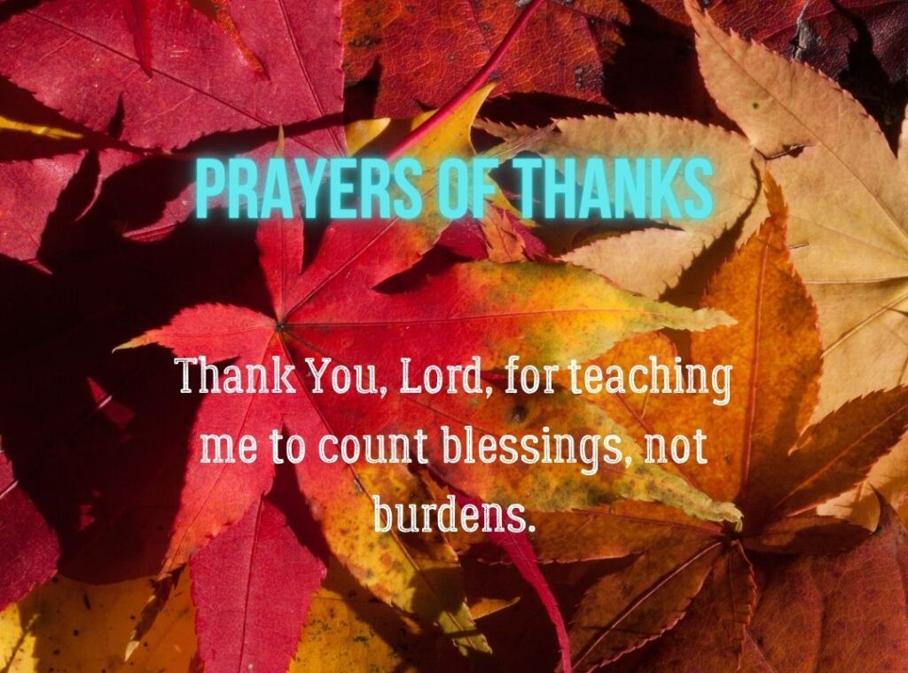 Short Prayers of Thanks