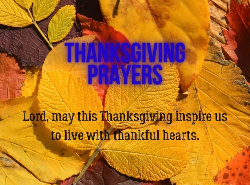 Closing Thanksgiving Prayers
