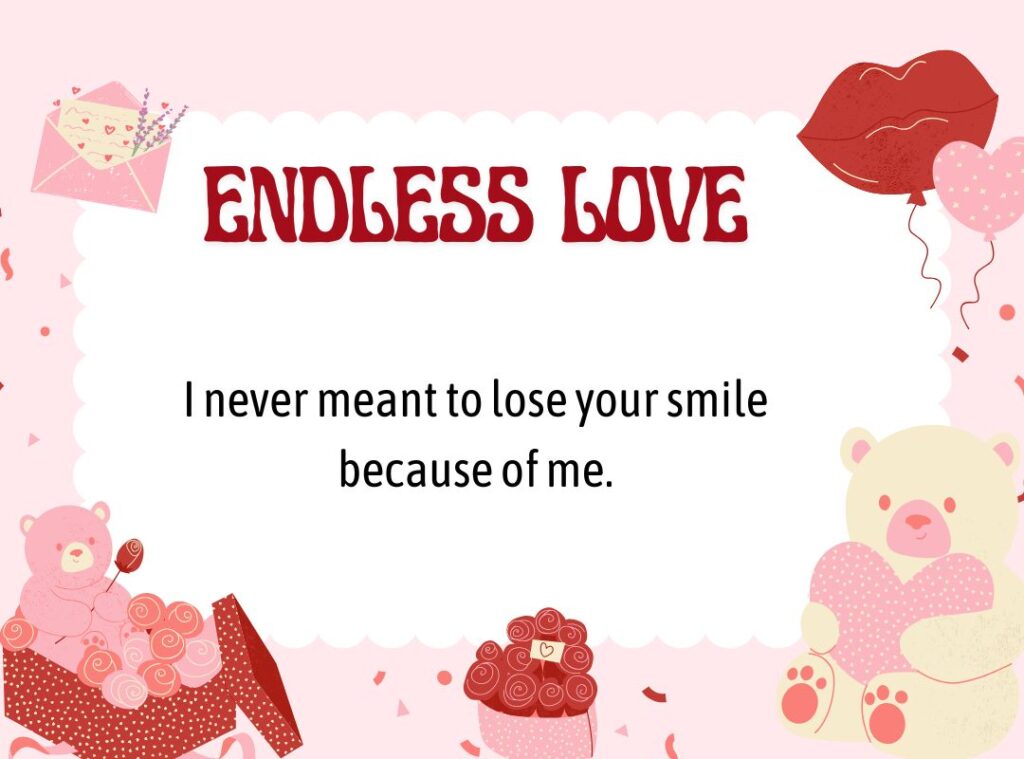 A Sincere Apology Wrapped in Endless Love