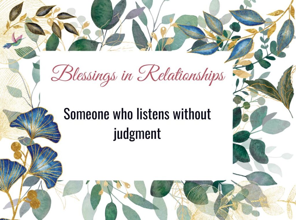 Blessings in Relationships